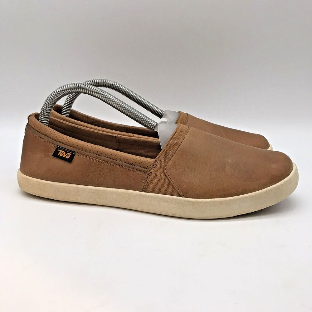 Teva Brown Casual Slip-On Flats